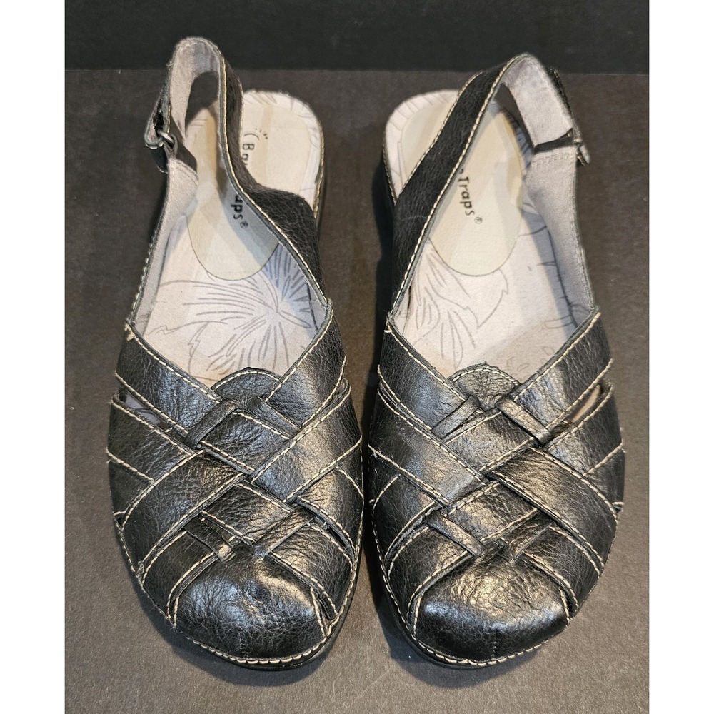 Baretraps Darletta Sandals Womens 7 M‎ Slingback Black Closed Toe Summer Shoes